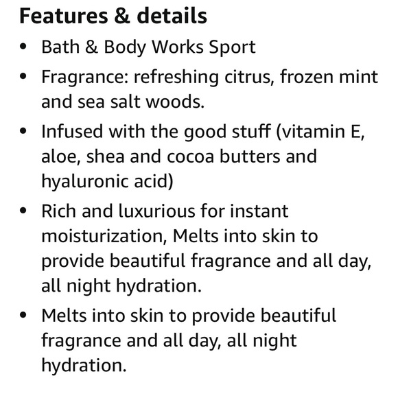 NEW! BATH AND BODY WORKS set of two Ultimate Hydration Body Cream for Men - Picture 4 of 4